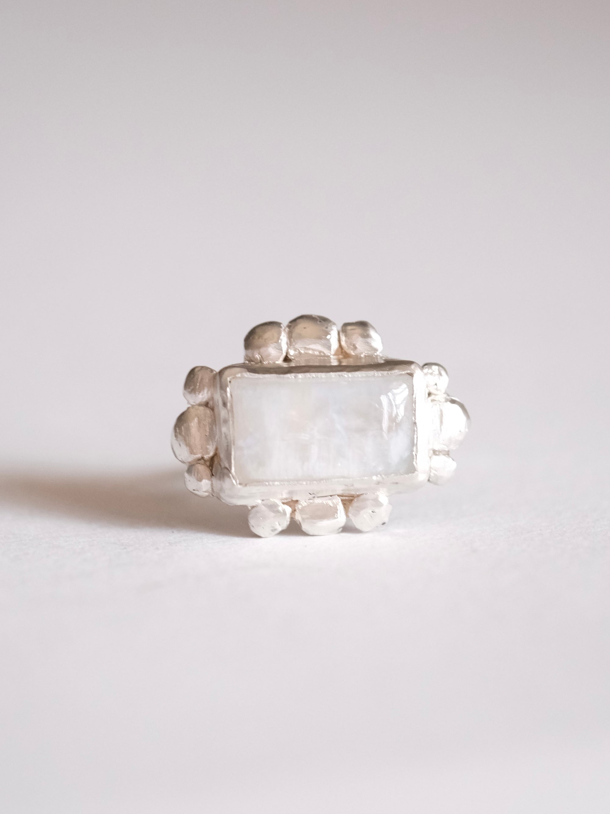 Moonstone Silver Ring