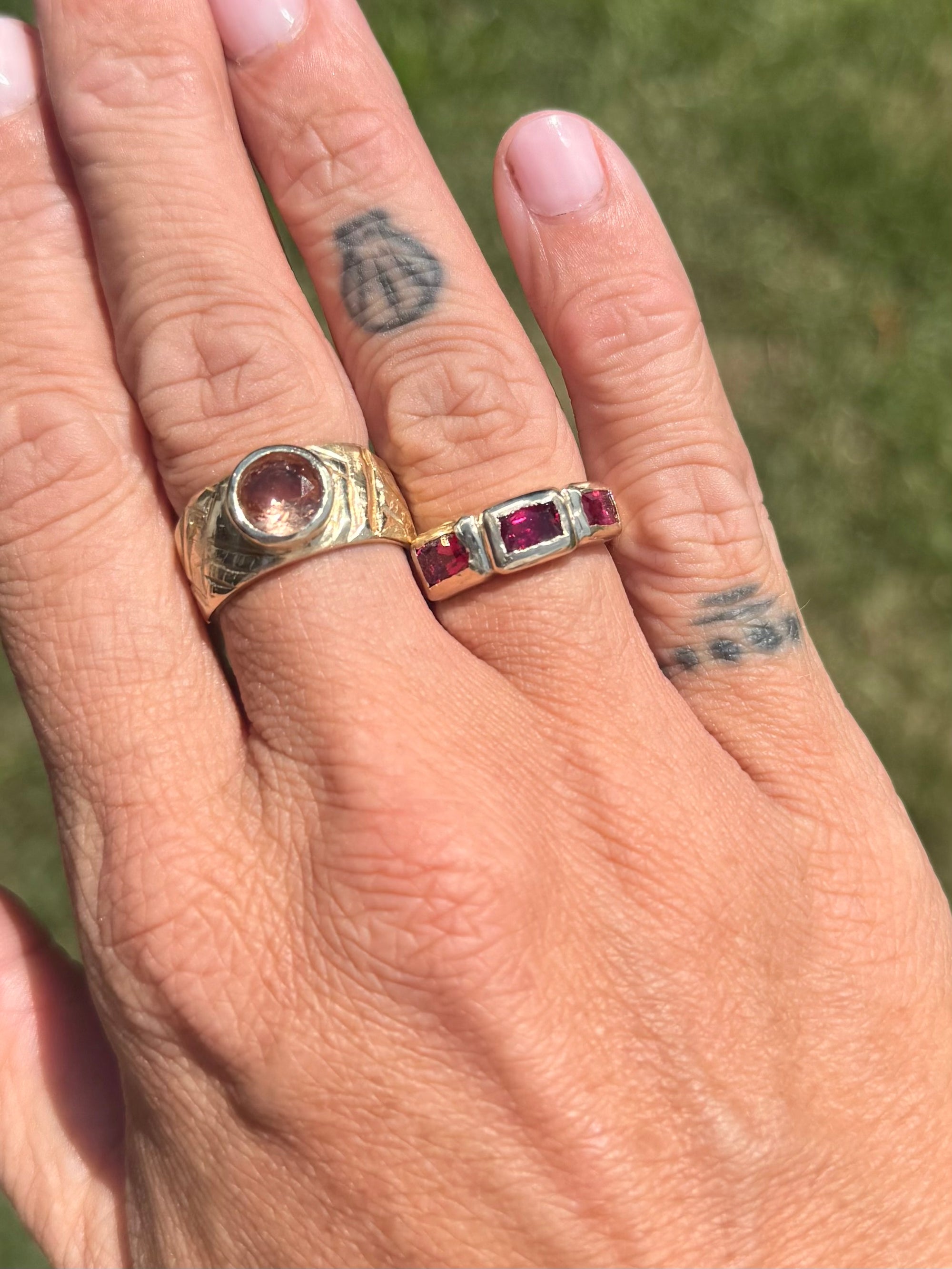 Tourmaline Trio Ring