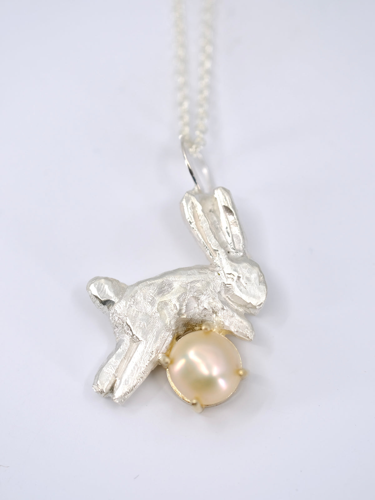 Pearl Bunny Pendant
