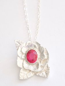 Ruby Flora Pendant