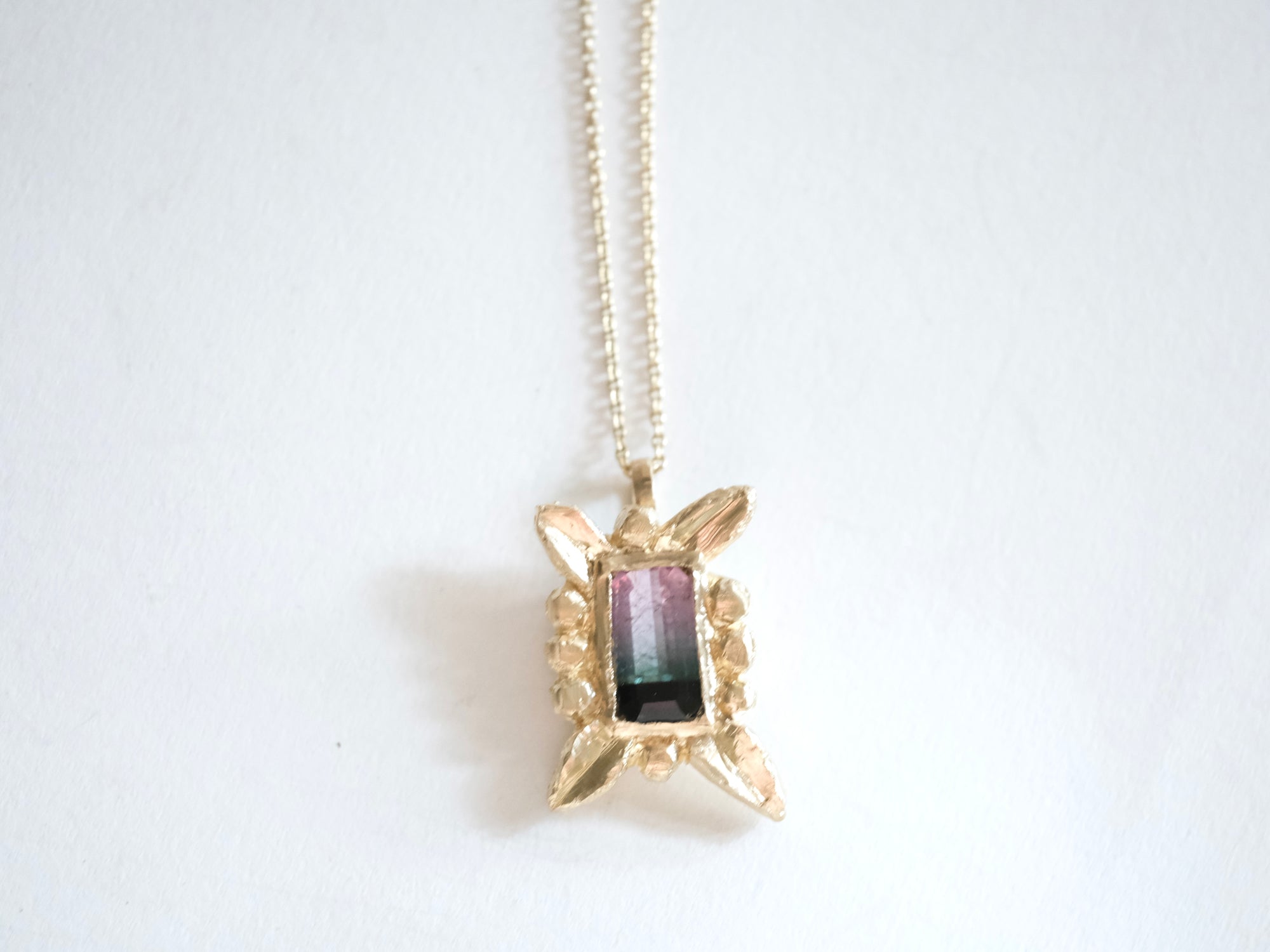 Framed Tourmaline Pendant