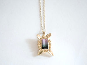 Framed Tourmaline Pendant