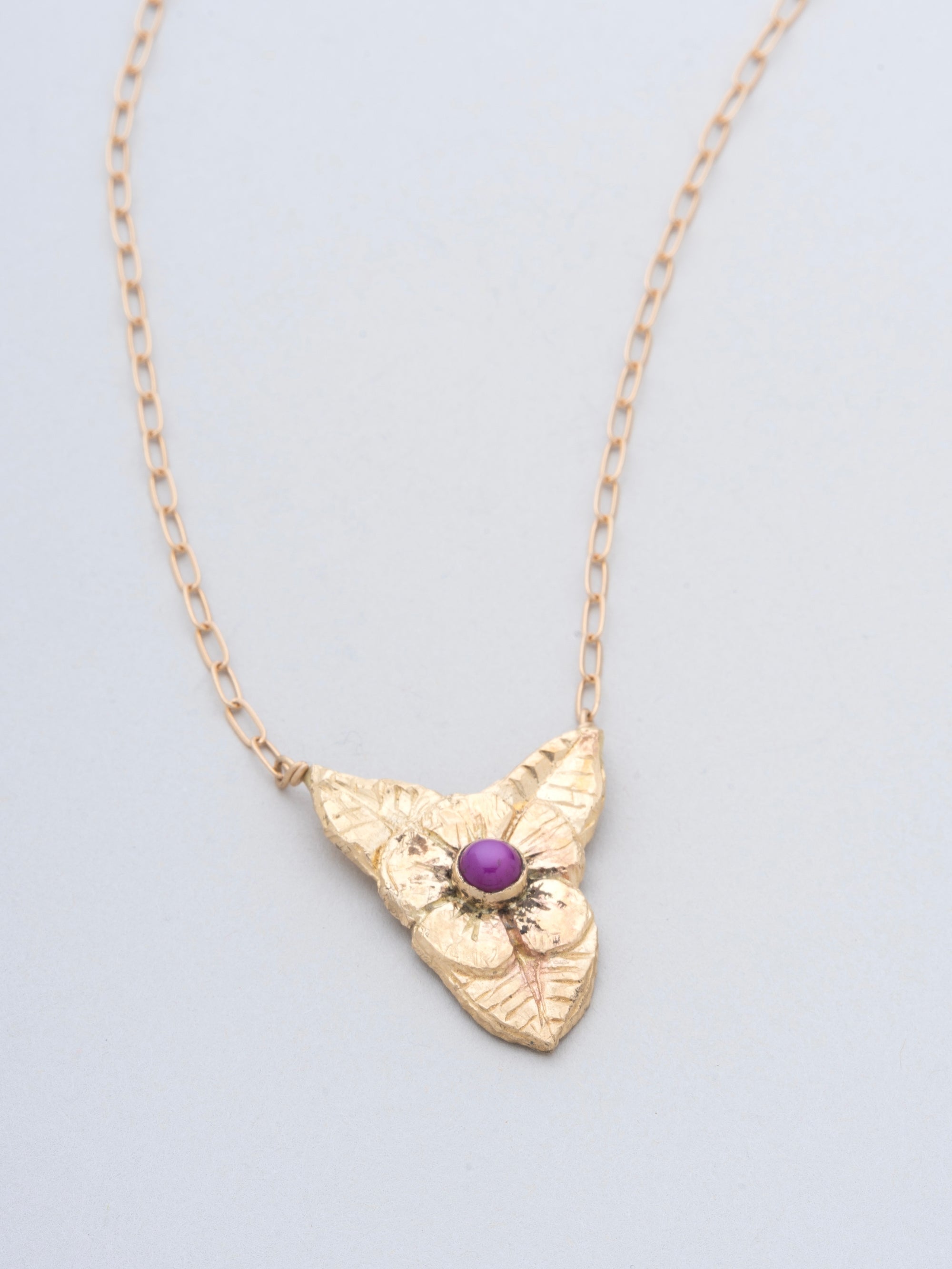 Ruby Flower Necklace