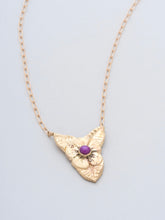 Load image into Gallery viewer, Ruby Flower Necklace
