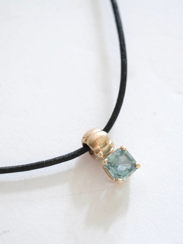 Green Tourmaline Bead Necklace