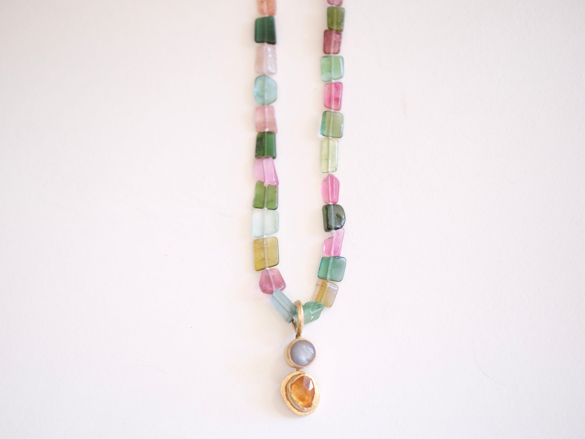 Sapphires Pendant on Chain