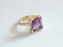 Load image into Gallery viewer, Geometric Amethyst Ring
