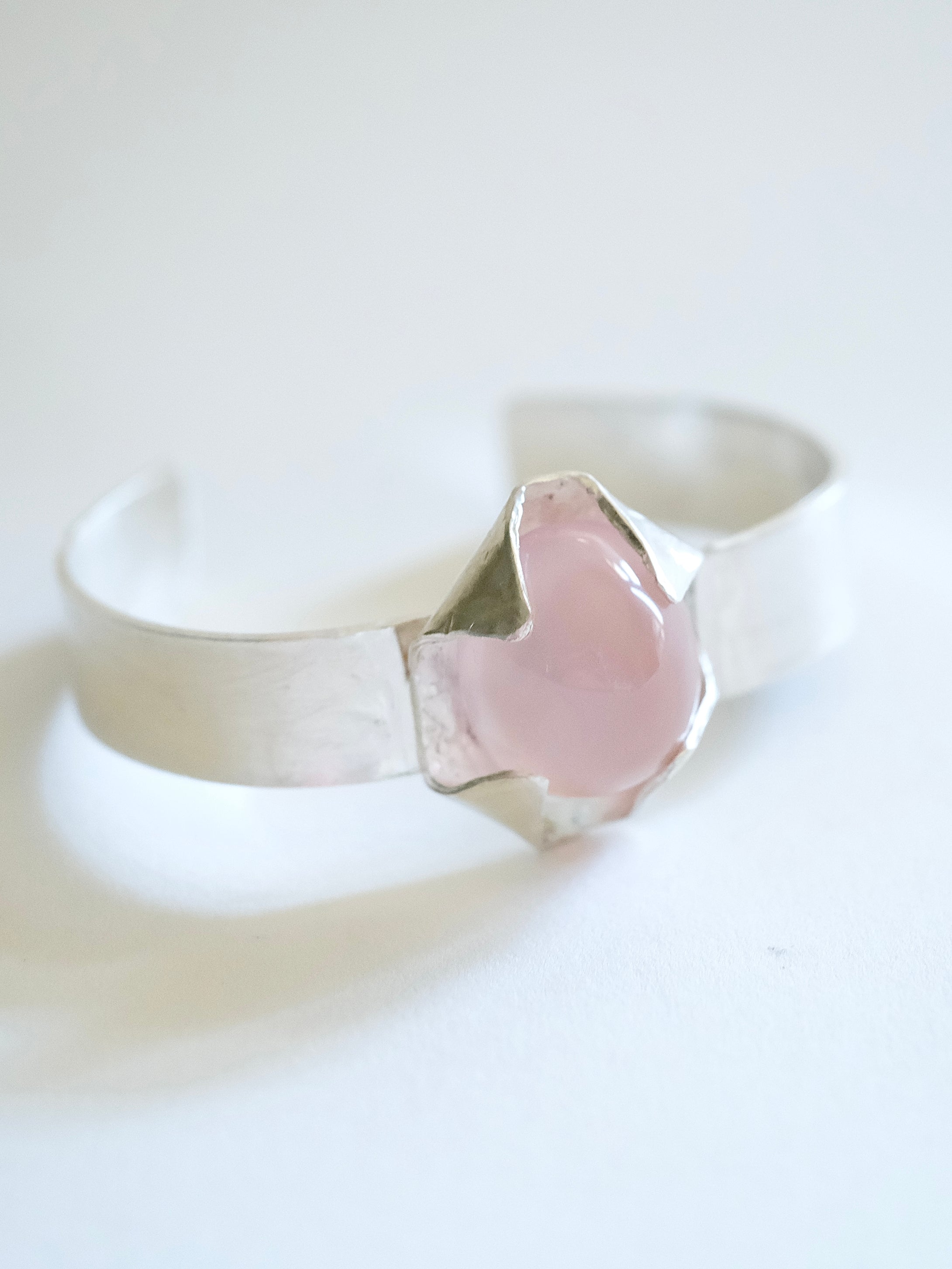 Rose Quartz Cuff Bracelet