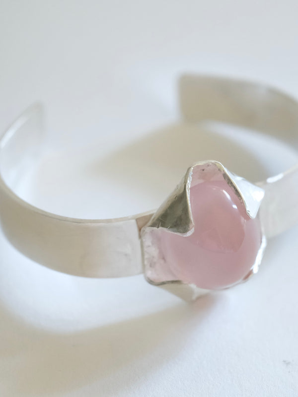 Rose Quartz Cuff Bracelet