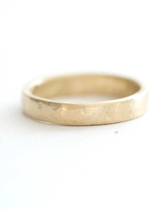 Simply Dappled Wedding Ring