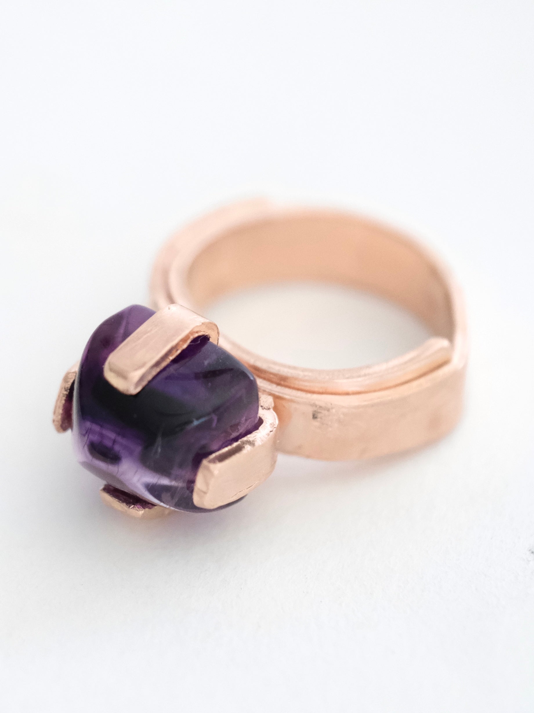 Amethyst Rose Gold Ring