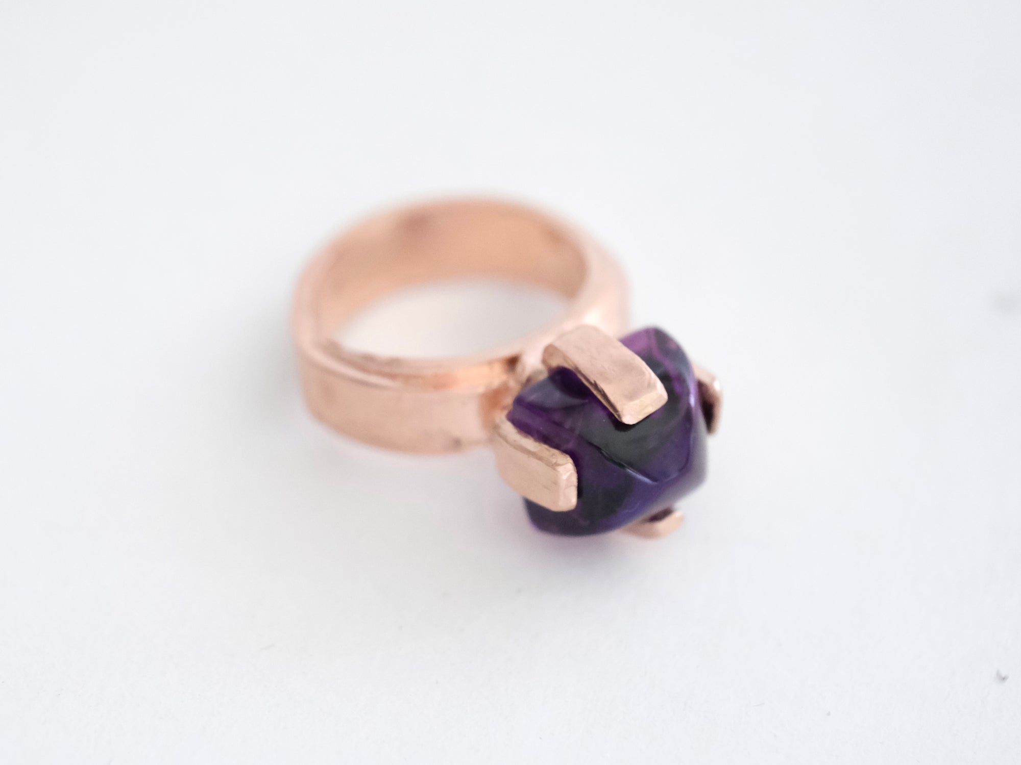 Amethyst Rose Gold Ring
