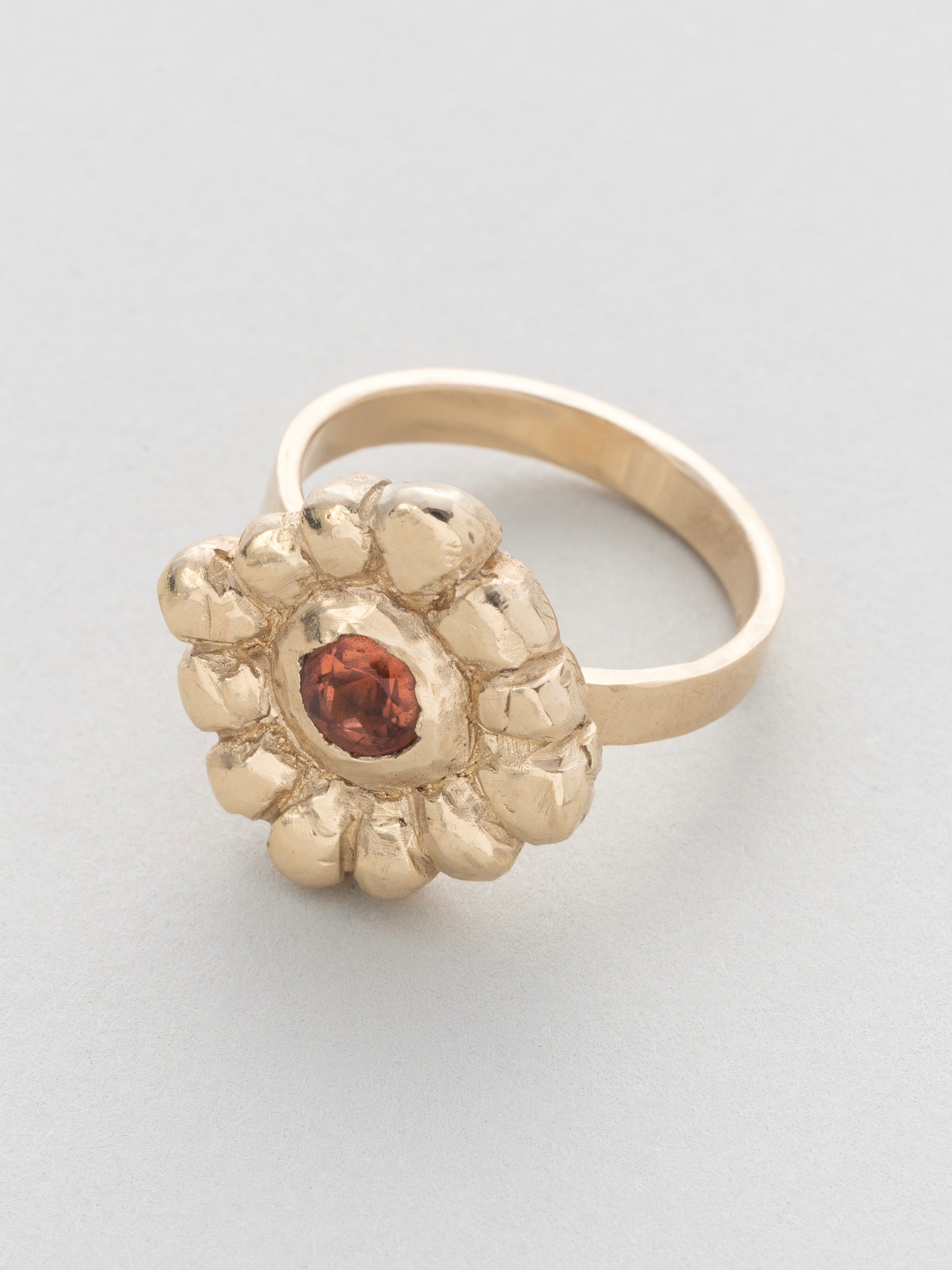 Pink Tourmaline Medallion Ring