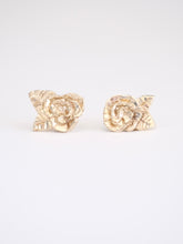 Load image into Gallery viewer, Gold Rose Stud Earrings
