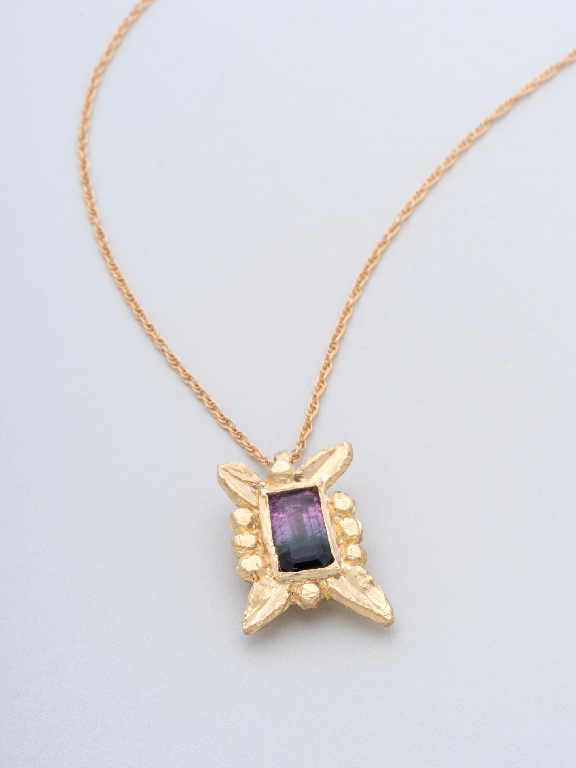 Framed Tourmaline Pendant