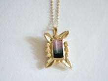 Load image into Gallery viewer, Framed Tourmaline Pendant
