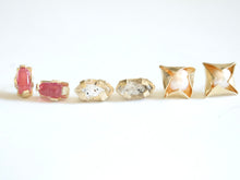 Load image into Gallery viewer, Marquise Quartz Stud Earrings
