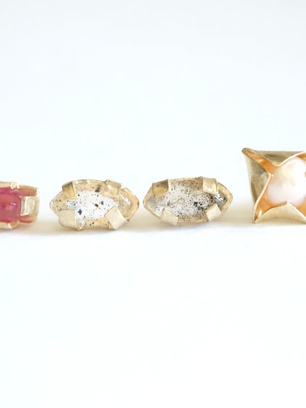 Marquise Quartz Stud Earrings
