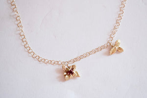 Flower Charm Necklace