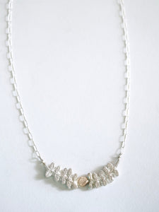 Vine Pendant in Silver and Gold