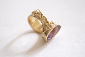 Amethyst Flora Ring