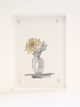 Load image into Gallery viewer, Tiny Flower Drawings in Acrylic Frames
