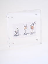 Load image into Gallery viewer, 4x4” Tiny Framed Drink Drawings
