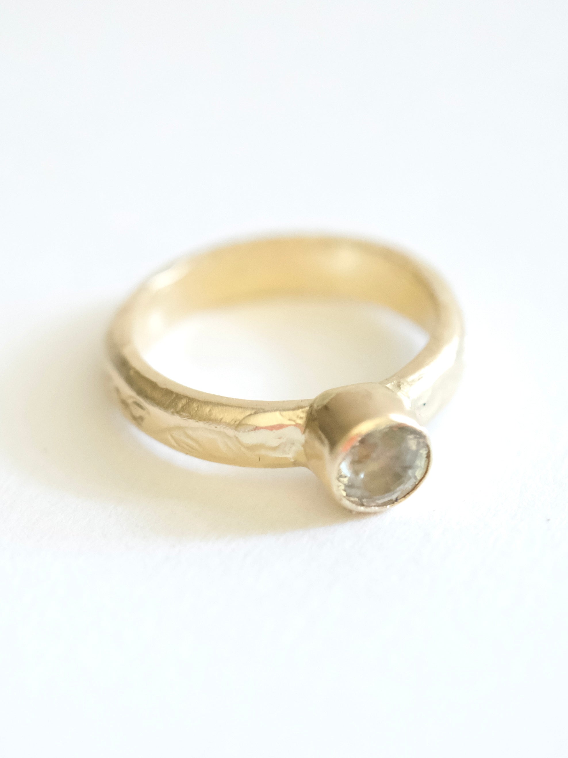 Green Sapphire Gold Ring