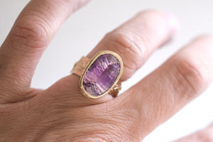 Amethyst Flora Ring