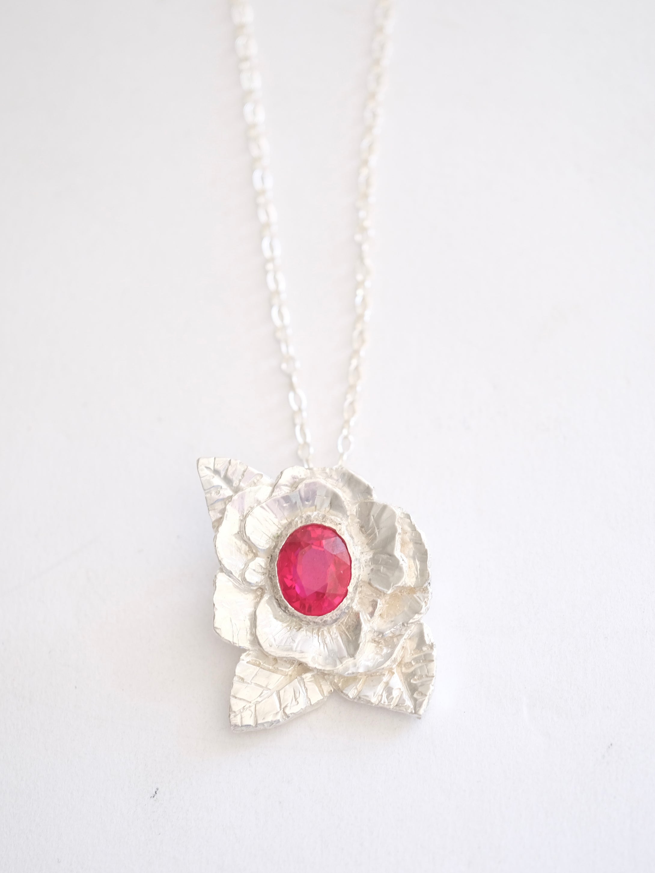 Ruby Flora Pendant