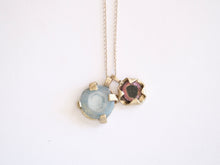 Load image into Gallery viewer, Aquamarine and Gold Pendant
