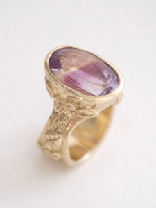 Amethyst Flora Ring