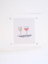 Load image into Gallery viewer, 4x4” Tiny Framed Drink Drawings
