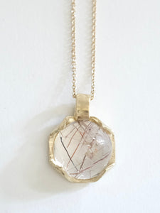 Rutilated Quartz Pendant