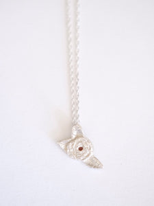 Rose and Red Diamond Pendant