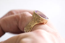 Load image into Gallery viewer, Amethyst Flora Ring
