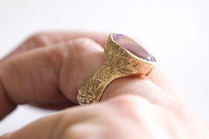 Amethyst Flora Ring