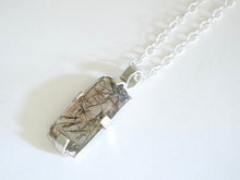 Load image into Gallery viewer, Tourmalated Quartz Pendant Necklace in Silver
