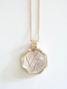 Rutilated Quartz Pendant