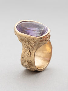 Amethyst Flora Ring