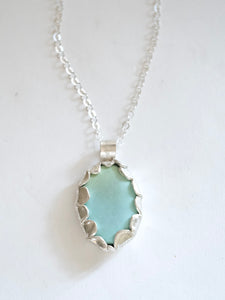 Turquoise and Silver Statement Pendant