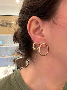 Small Oval Seashell Stud Earrings