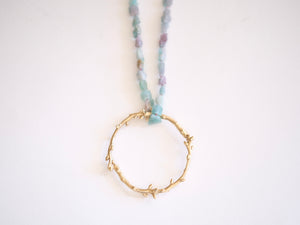 Large Twig Circle Pendant