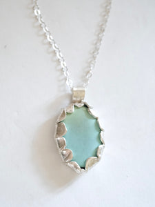 Turquoise and Silver Statement Pendant