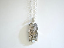 Load image into Gallery viewer, Tourmalated Quartz Pendant Necklace in Silver
