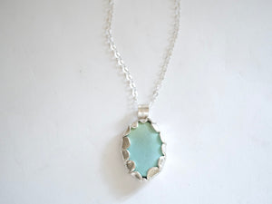 Turquoise and Silver Statement Pendant