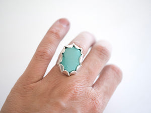 Turquoise and Silver Statement