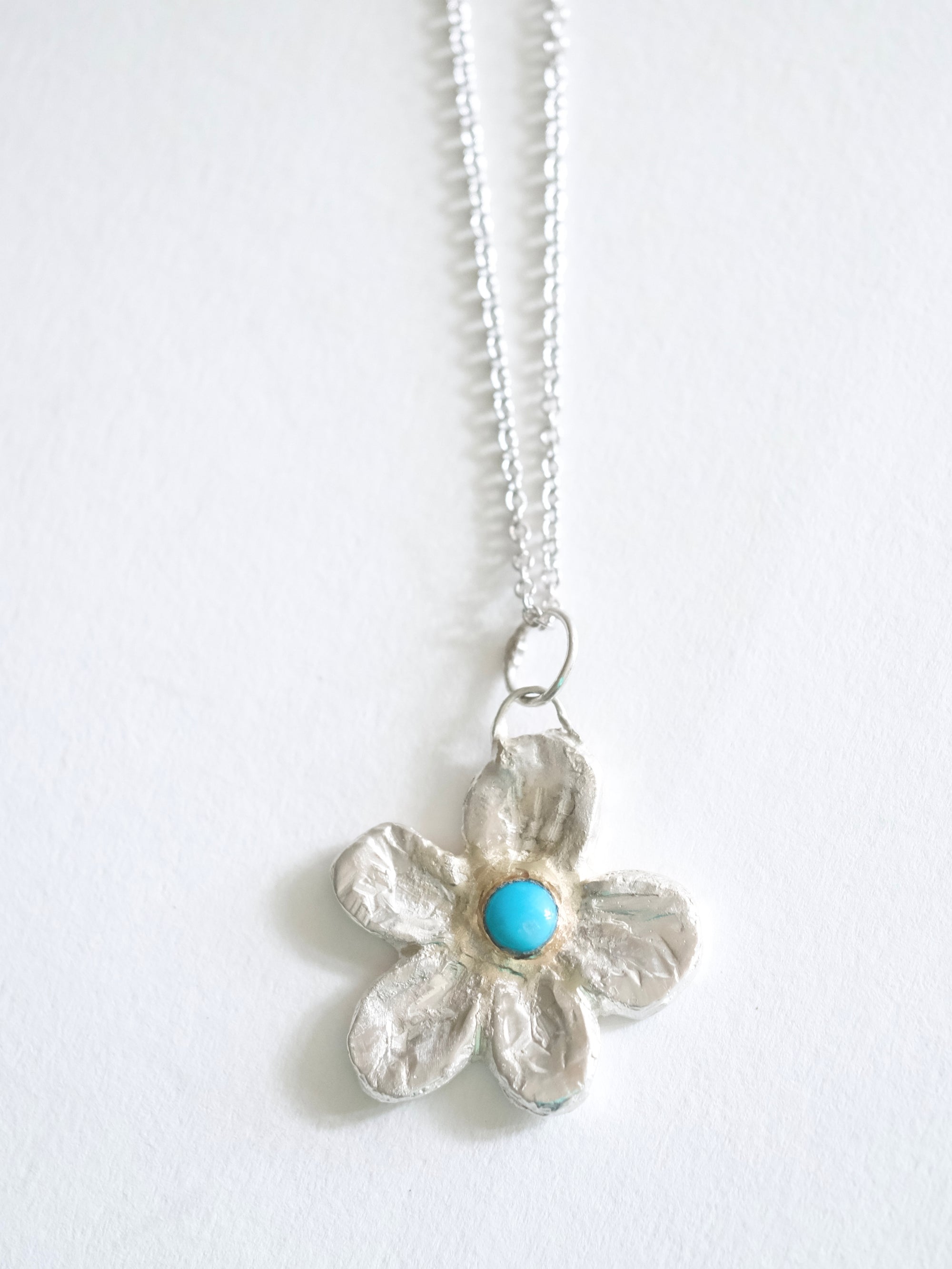 Turquoise Flower Pendant