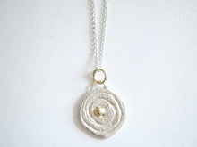 Load image into Gallery viewer, Circling Snake Silver and Gold Pendant
