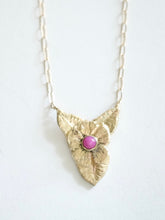 Load image into Gallery viewer, Ruby Flower Necklace
